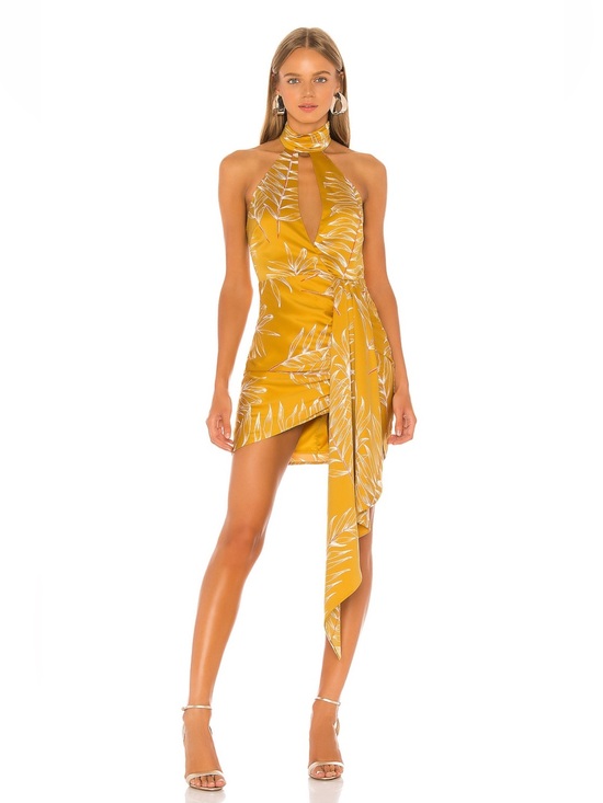 Camila Coelho Dresses & Skirts - Camila Coelho Antonia Mini Dress in Gold Tropical